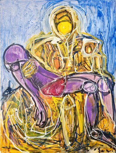 (La mia )Pietà van Ferdinando Carbone, Schilderij te koop op Singulart