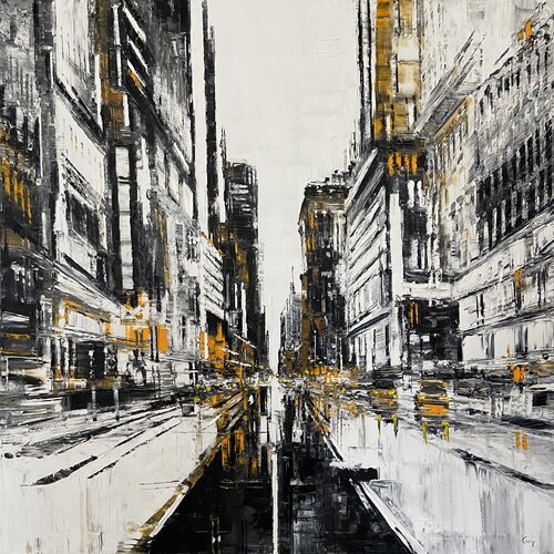 Morning city di Gregory Goy, Pittura in vendita su Singulart