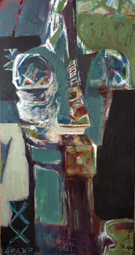 AFRICAN MASK 3 von Galya Didur, Malerei kaufen auf Singulart