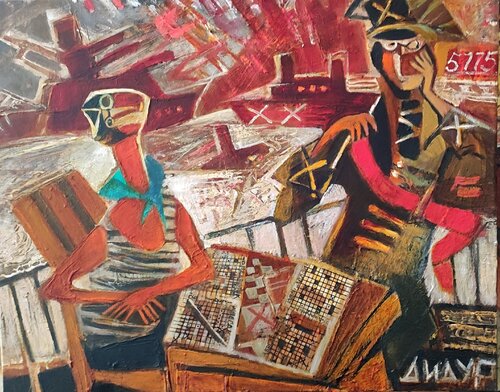 Sea battle von Galya Didur, Malerei kaufen auf Singulart