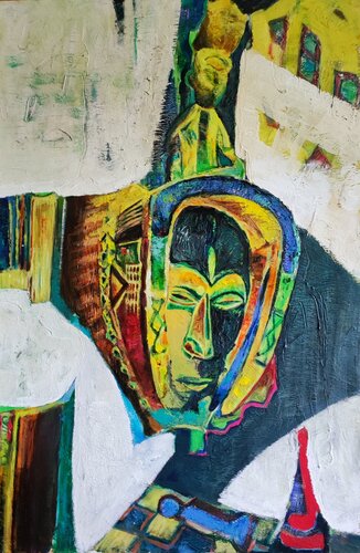 AFRICAN MASKS 2 von Galya Didur, Malerei kaufen auf Singulart