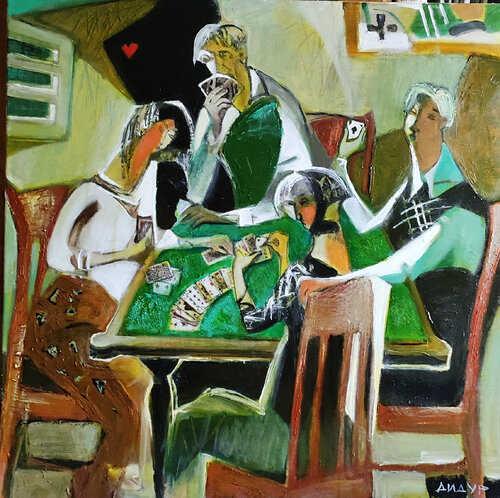 Card game by Galya Didur, Painting for Sale on Singulart