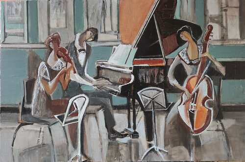 Mendelssohn's PianoTrio in D minor' by Galya Didur, Painting for Sale on Singulart
