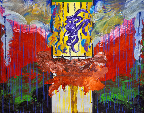 Prinzendorf Elegies I (Requiem for Hermann Nitsch) van Maximilian Davis, Schilderij te koop op Singulart