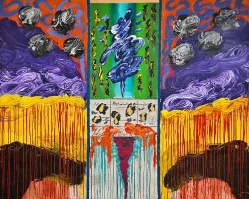 Prinzendorf Elegies II (Requiem for Hermann Nitsch) par Maximilian Davis, Peinture en vente sur Singulart