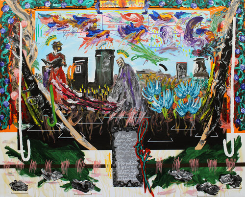 Thy immoral testament by Maximilian Davis, Painting for Sale on Singulart