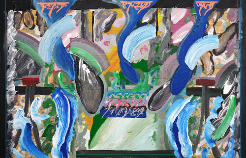 Traversing mist and melody (rivendell's lyrical passage) van Maximilian Davis, Schilderij te koop op Singulart