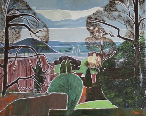 Chapel view, January by Sinclair Webster, 회화 for Sale on Singulart