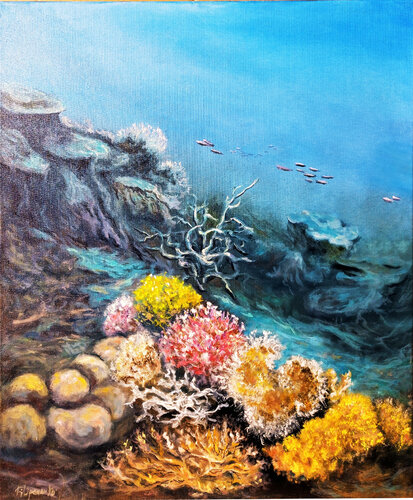 Paesaggio subacqueo. van Viktoriya Filipchenko, Schilderij te koop op Singulart