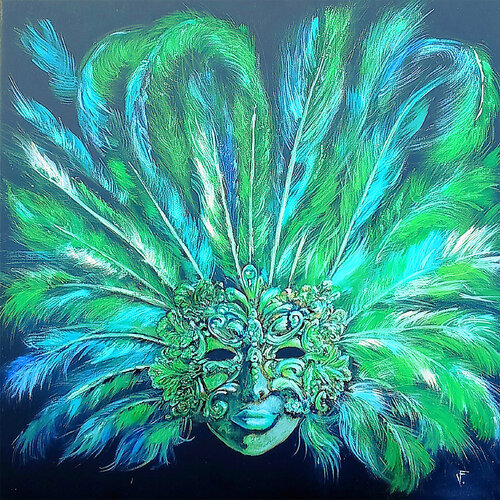 La Maschera Verde. von Viktoriya Filipchenko, Malerei kaufen auf Singulart