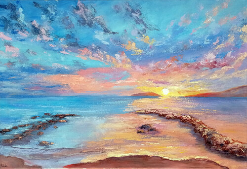 Oceano colorato. di Viktoriya Filipchenko, Pittura in vendita su Singulart