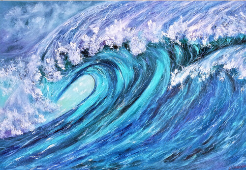 Onda del oceano. von Viktoriya Filipchenko, Malerei kaufen auf Singulart