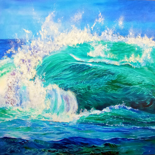 Onda del oceano. von Viktoriya Filipchenko, Malerei kaufen auf Singulart