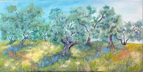 Paesaggio Con Ulivi. by Viktoriya Filipchenko, Painting for Sale on Singulart