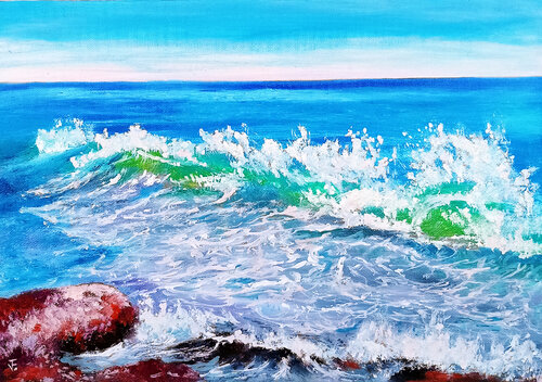 Mare di Sardegna. von Viktoriya Filipchenko, Malerei kaufen auf Singulart