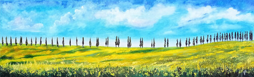 Tuscany Cypresses Field. Viktoriya Filipchenko