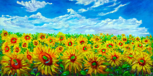 Tuscany Suflowers Field. Viktoriya Filipchenko