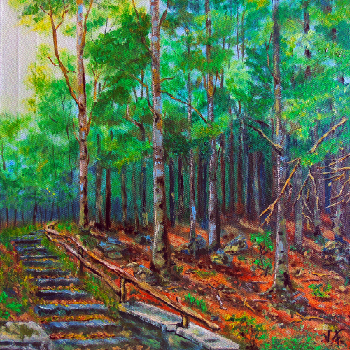Nel bosco 2. di Viktoriya Filipchenko, Pittura in vendita su Singulart