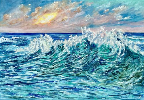 Onda del mare. von Viktoriya Filipchenko, Malerei kaufen auf Singulart