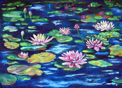 The Water Lilies Pond. de Viktoriya Filipchenko, Pintura a la venta en Singulart