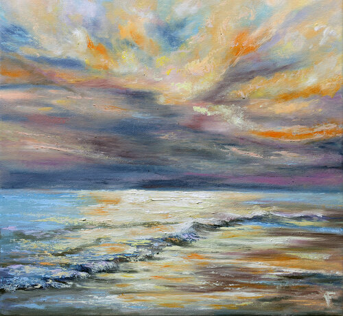 Il mare calmo. von Viktoriya Filipchenko, Malerei kaufen auf Singulart