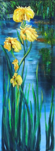 Iris giallo. von Viktoriya Filipchenko, Malerei kaufen auf Singulart