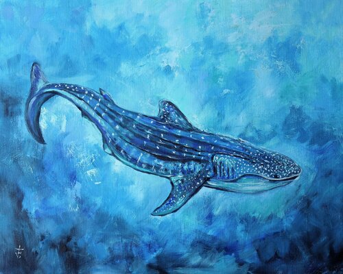 Whale Shark.. von Viktoriya Filipchenko, Malerei kaufen auf Singulart