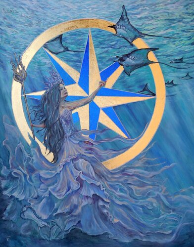 La Regina del Mare. de Viktoriya Filipchenko, Pintura a la venta en Singulart
