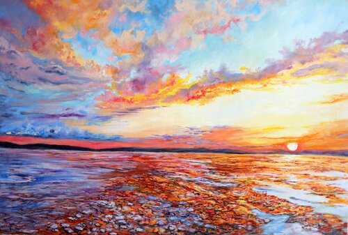 Nuvole colorate sul mare. Viktoriya Filipchenko