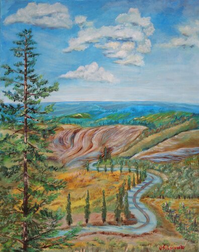 Paesaggio Toscano. van Viktoriya Filipchenko, Schilderij te koop op Singulart