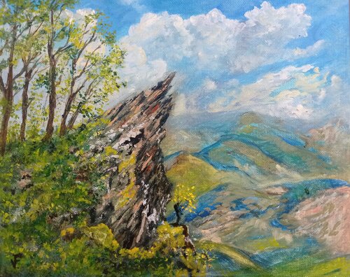 Paesaggio montagna. di Viktoriya Filipchenko, Pittura in vendita su Singulart