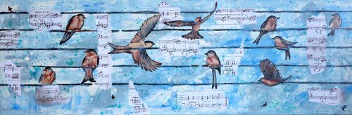 Bird Symphony. von Viktoriya Filipchenko, Malerei kaufen auf Singulart
