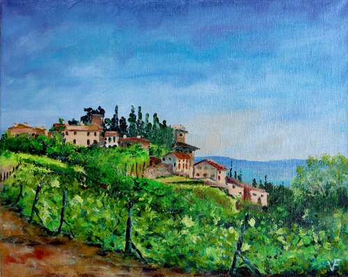 Borgo Casanova, Toscana. di Viktoriya Filipchenko, Pittura in vendita su Singulart