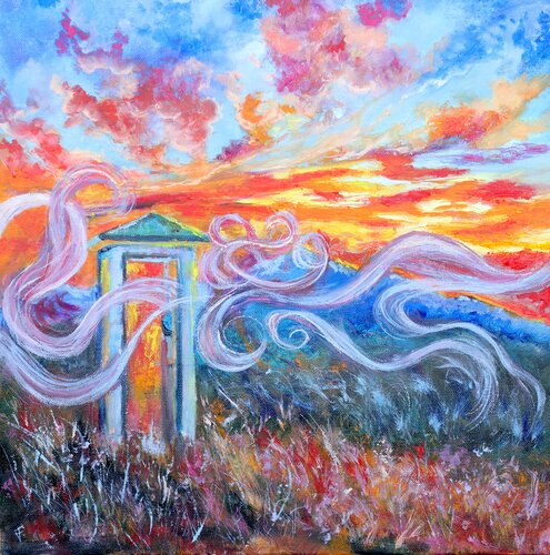 Il Telefono Del Vento. van Viktoriya Filipchenko, Schilderij te koop op Singulart