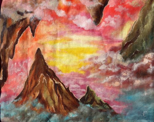 Tra le nuvole. van Viktoriya Filipchenko, Schilderij te koop op Singulart