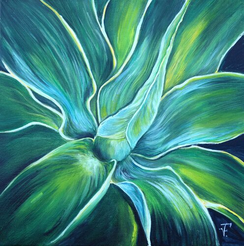 Pianta verde. von Viktoriya Filipchenko, Malerei kaufen auf Singulart