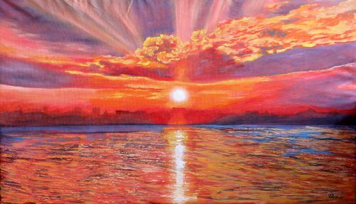 Tramonto.. von Viktoriya Filipchenko, Malerei kaufen auf Singulart