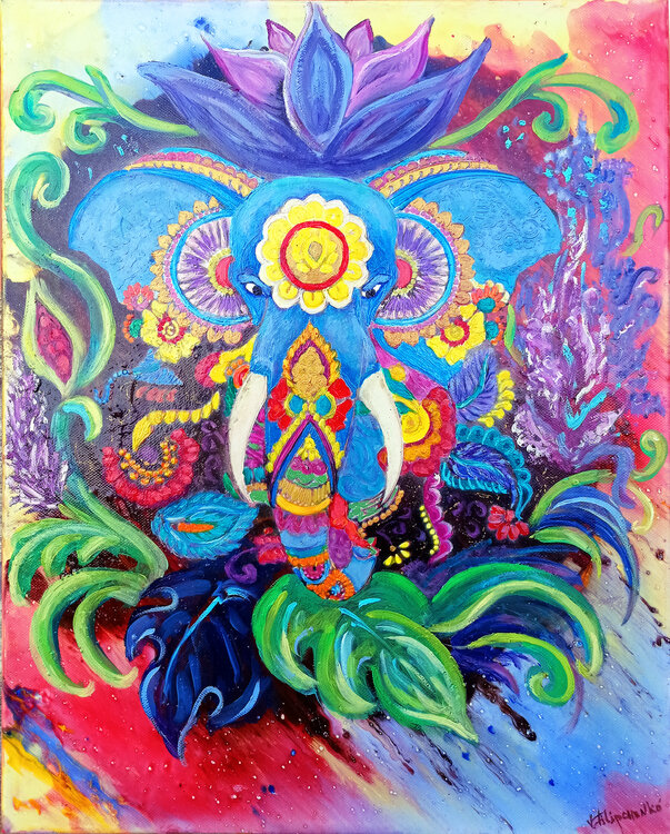 Elephant Mandala. Viktoriya Filipchenko