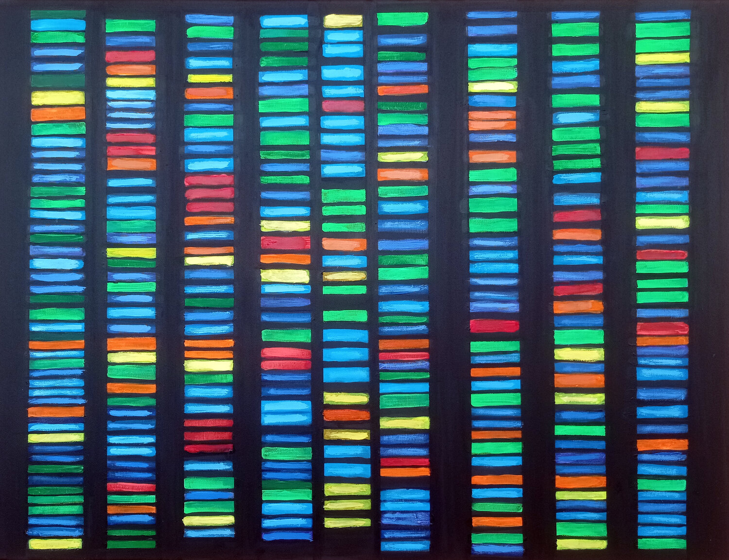 Codice della vita. Lettura di DNA umana. Viktoriya Filipchenko Originalgemälde zu verkaufen