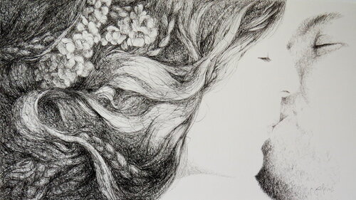 Crossfade by Marianne Gabriel, Work on Paper for Sale on Singulart