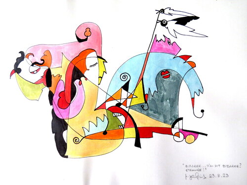 Bizarre? by Marianne Gabriel, Work on Paper for Sale on Singulart