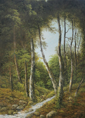 Stream von nima novik, Malerei kaufen auf Singulart