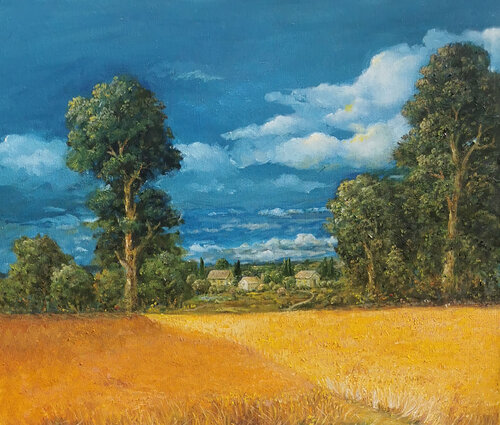 Gloomy winter von nima novik, Malerei kaufen auf Singulart