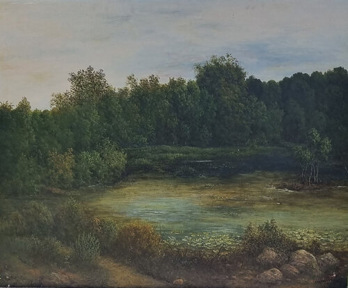 The quiet lake von nima novik, Malerei kaufen auf Singulart
