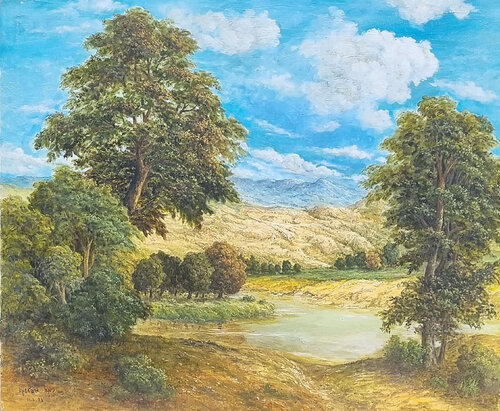 The Golan in the summer van nima novik, Schilderij te koop op Singulart