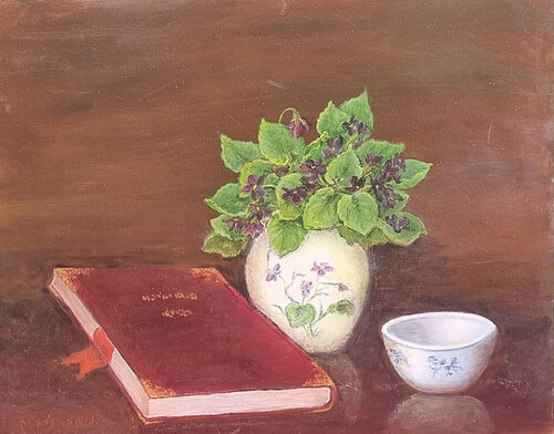 the book van nima novik, Schilderij te koop op Singulart