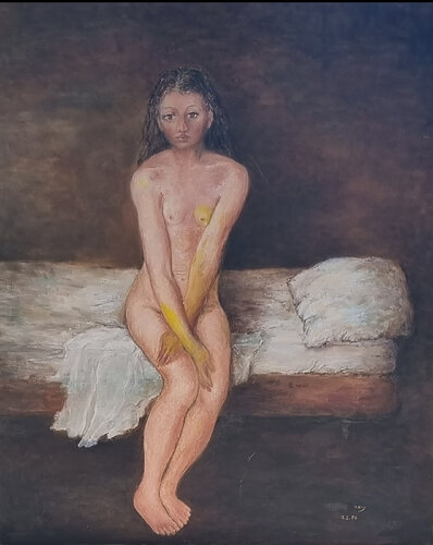 young woman van nima novik, Schilderij te koop op Singulart