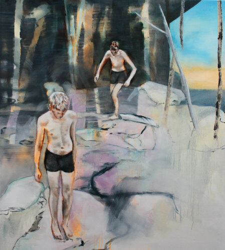 Full moon in taurus de Gudrun Eleonore Siegmund, Pintura a la venta en Singulart