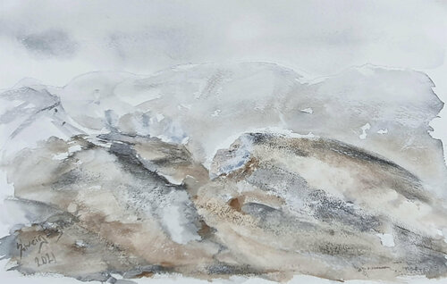 Reykjadalur valley di Sólveig Dagmar Þórisdóttir, Opera su carta in vendita su Singulart