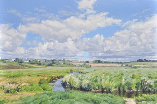 Marais en Bretagne di Anne Baudequin, Pittura in vendita su Singulart